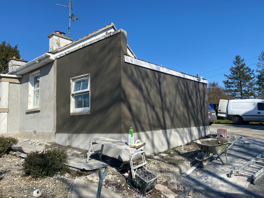 External sand and cement rendering in Meath by RM Plastering